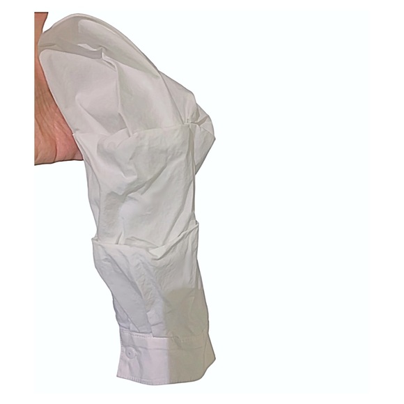 NEW Nova Vintage Turtleneck Grey Turtleneck Sweater White Colton Sleeves Size M - Picture 5 of 14